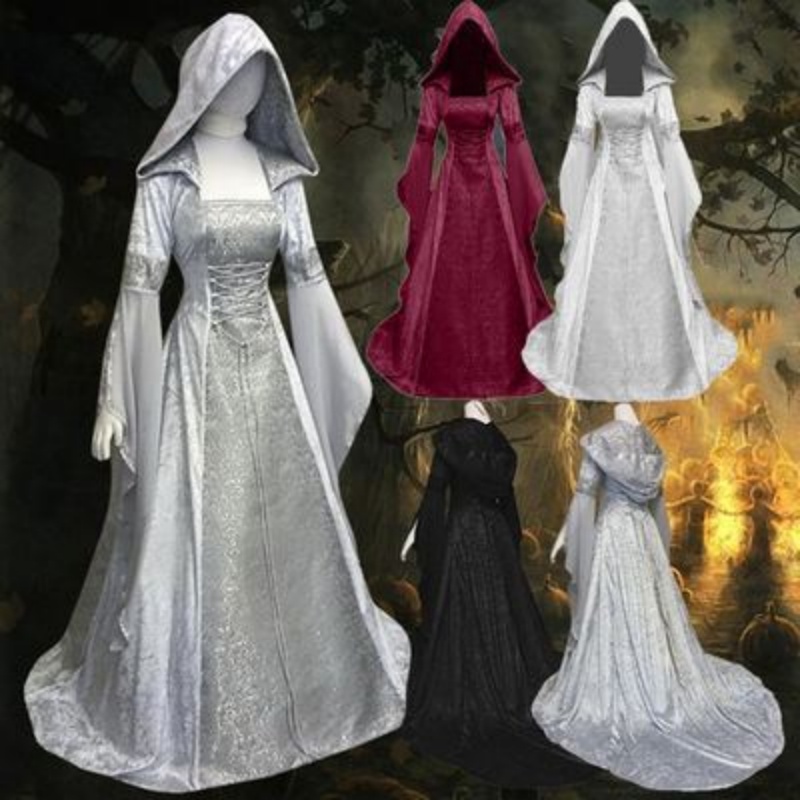Damen-Cosplay-Kostüm, mittelal – Wedding Dress Bewertung und Preis