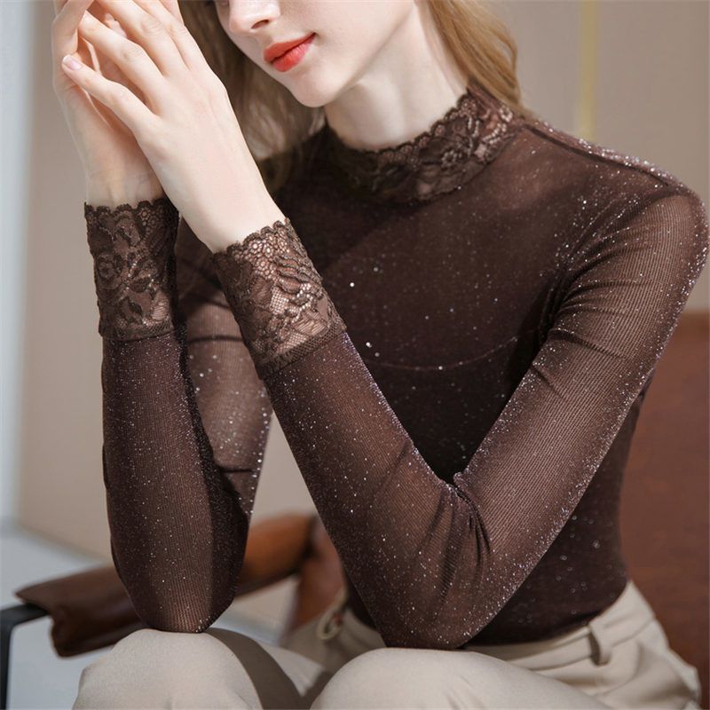 Modische Gaze-Blusen mit glänz – Silk Blouse Bewertung und Preis