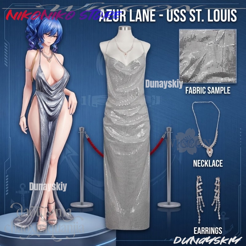 Anime Game Azur Lane Cosplay U – Evening Gown Bewertung und Preis