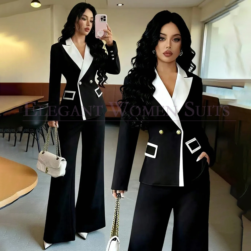 Luxuriöse Schwarze Damenkostüm – Womens Blazer Bewertung und Preis